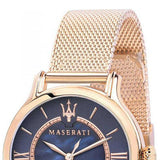 Maserati Epoca Blue Dial Rose Gold Mesh Strap Watch For Women - R8853118503 Buy Now By Maserati