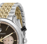 Maserati Legend Chronograph Brown Dial Two Tone Steel Strap Watch For Men - R8873638003 Buy Now By Maserati
