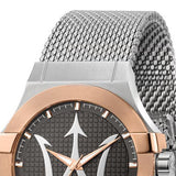 Maserati Potenza Quartz Grey Dial Silver Mesh Bracelet Watch For Men - R8853108007 Buy Now By Maserati