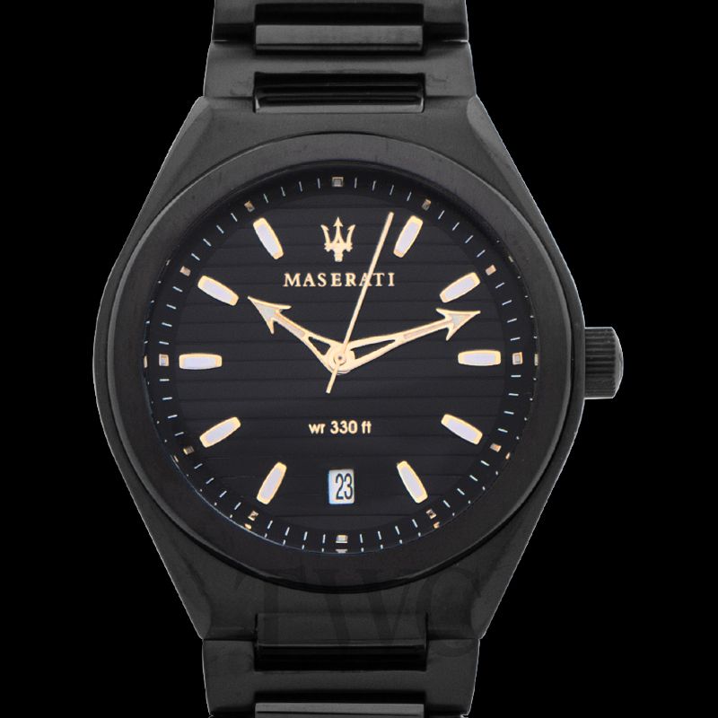 Maserati Triconic Analog Black Dial Black Steel Strap Watch For Men - R8853139004 Buy Now By Maserati