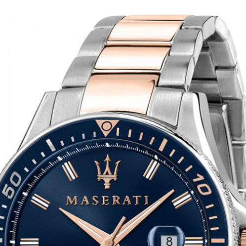 Maserati SFIDA Quartz Blue Dial Stainless Steel 44mm Watch For Men - R8853140003 Buy Now By Maserati