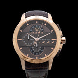 Maserati Ingegno Chronograph Brown Dial Brown Leather Strap Watch For Men - R8871619001 Buy Now By Maserati