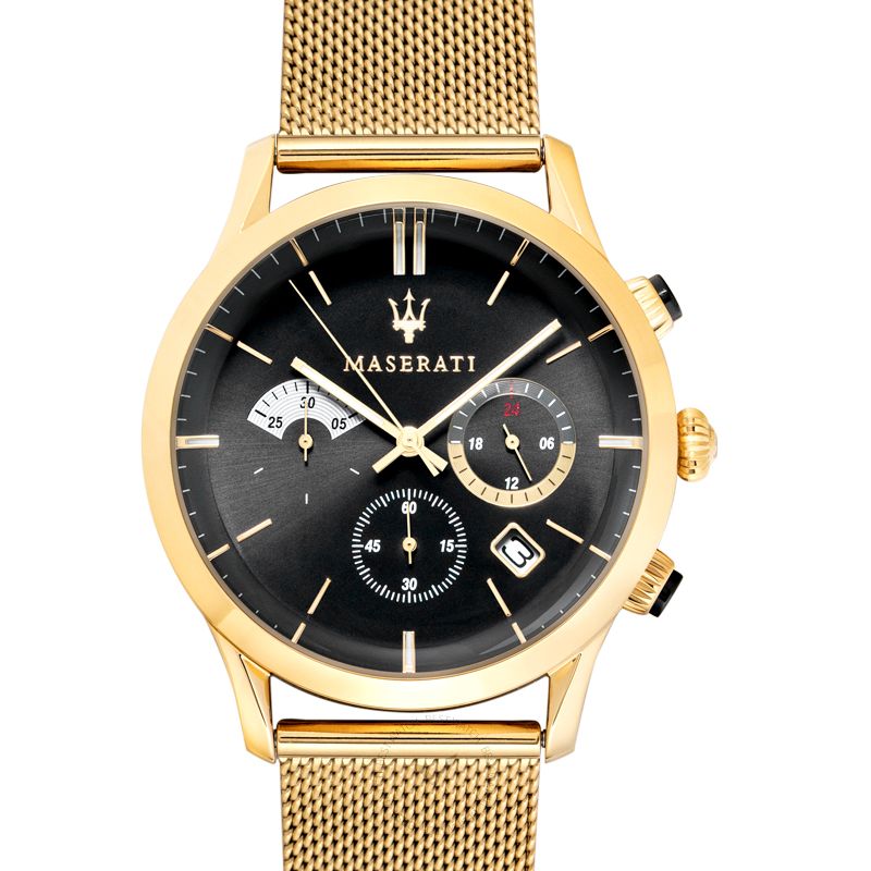 Maserati Ricordo Chronograph Black Dial Stainless Steel Mesh Bracelet Watch For Men - R8873633003 Buy Now By Maserati