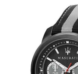Maserati Royale 44mm Black Dial Stainless Steel Fiber Strap Watch For Men - R8871637002 Buy Now By Maserati