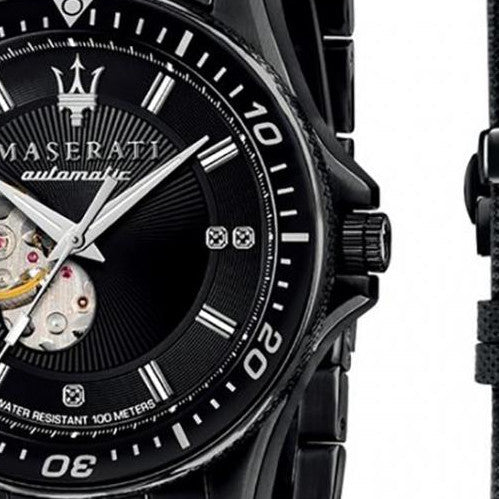 Maserati SFIDA Automatic Black Special Edition 44mm Watch For Men - R8823140005 Buy Now By Maserati