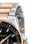 Maserati SFIDA Chronograph Black Dial Two Tone Steel Strap Watch For Men - R8873640009 Buy Now By Maserati