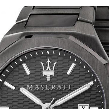 Maserati Stile Quartz Black Dial Black Steel Strap Watch For Men - R8853142001 Buy Now By Maserati