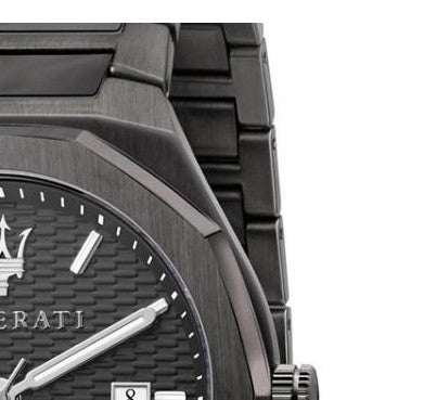 Maserati Stile Quartz Black Dial Black Steel Strap Watch For Men - R8853142001 Buy Now By Maserati