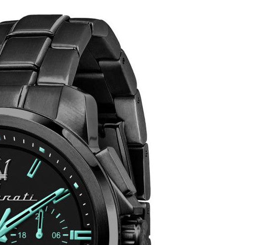 Maserati Successo Aqua Edition Black Dial Stainless Steel Strap Watch For Men - R8873644003 Buy Now By Maserati