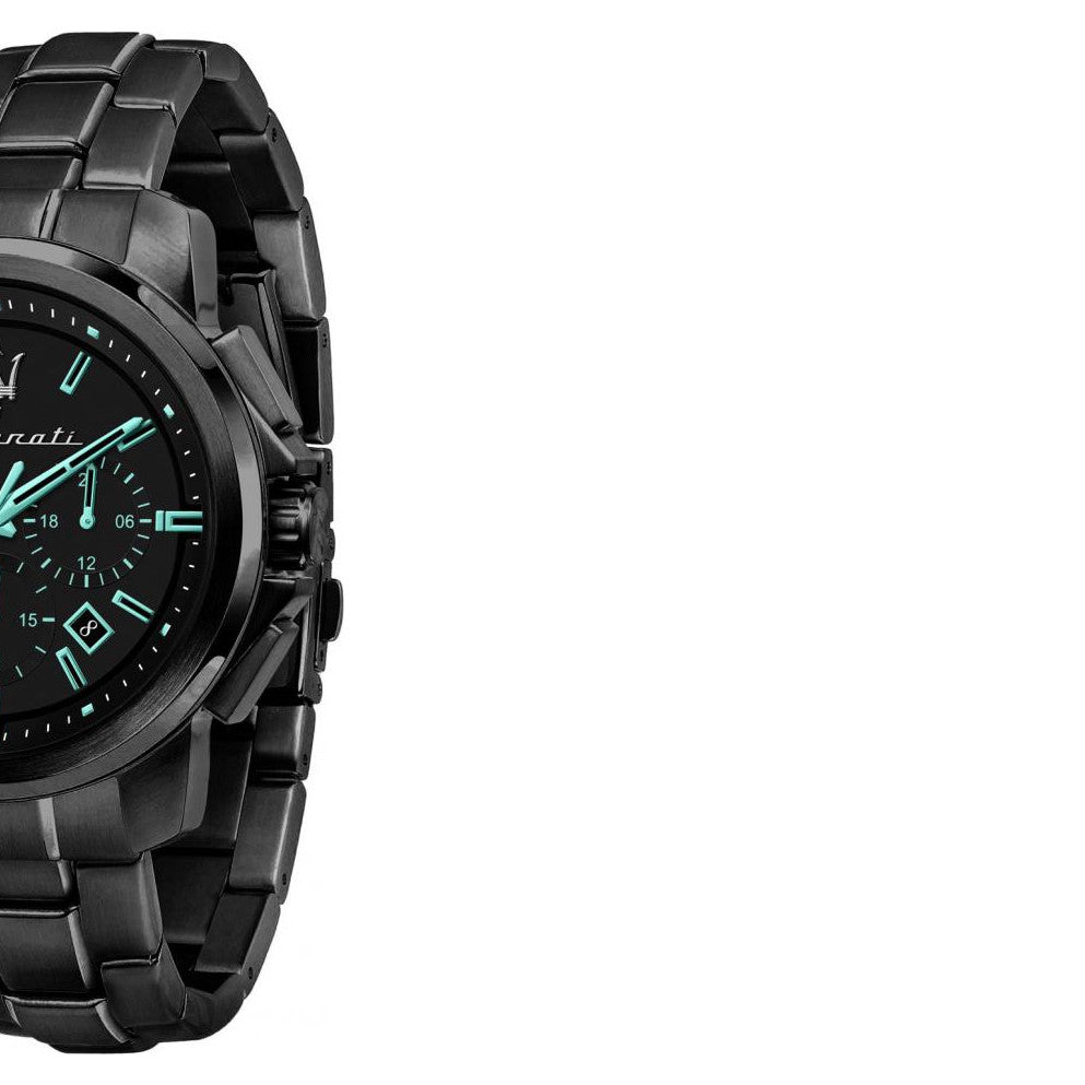 Maserati Successo Aqua Edition Black Dial Stainless Steel Strap Watch For Men - R8873644003 Buy Now By Maserati