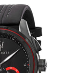 Maserati Traguardo Chronograph Black Dial Black Leather Strap Watch for Men - R8871612023 Buy Now By Maserati