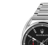 Maserati Trimarano Chronograph Black Dial Silver Stainless Steel Strap Watch For Men - R8873632003 Buy Now By Maserati