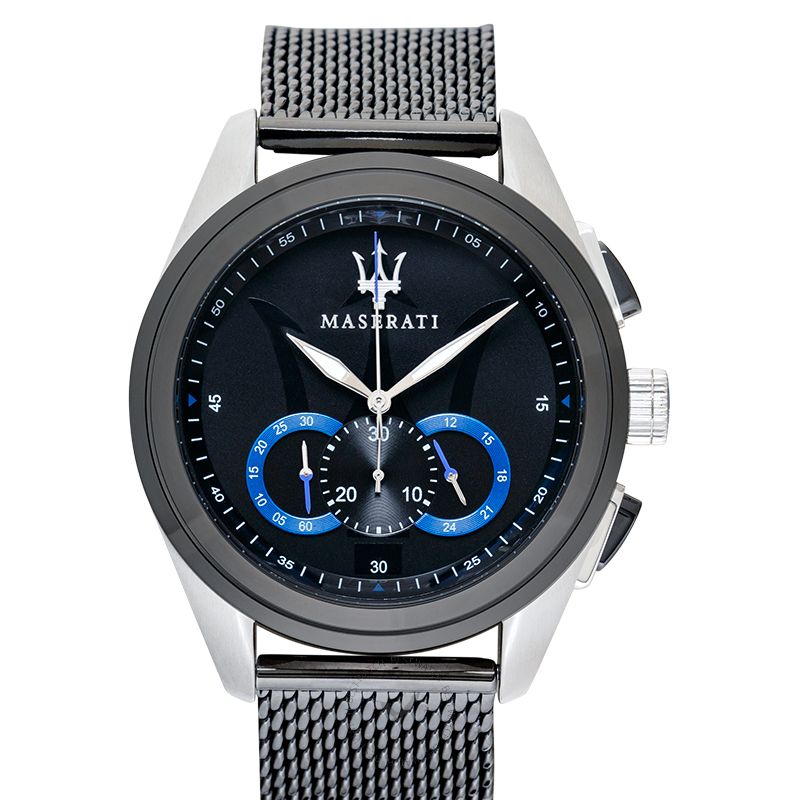 Maserati Traguardo Chronograph Black Dial Mesh Bracelet Watch For Men - R8873612006 Buy Now By Maserati