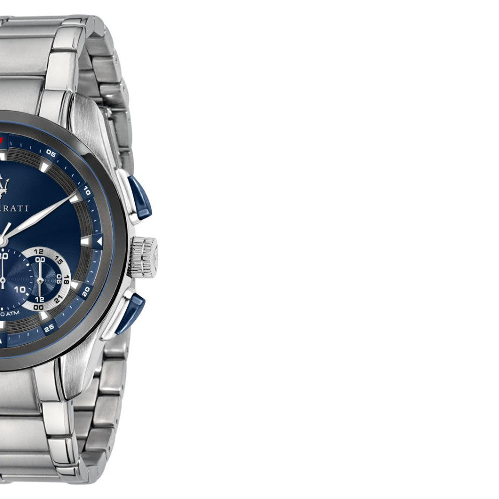 Maserati Traguardo Chronograph 45mm Blue Dial Stainless Steel Watch For Men - R8873612014 Buy Now By Maserati