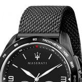 Maserati Traguardo Chronograph Black Dial Black Mesh Bracelet Watch For Men - R8873612031 Buy Now By Maserati