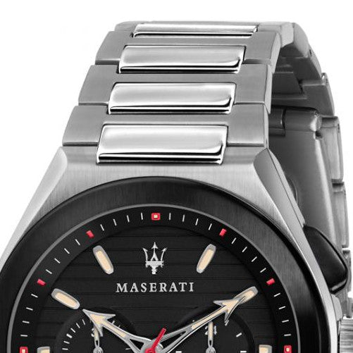 Maserati Triconic Chronograph Black Dial Silver Steel Strap Watch For Men - R8873639002 Buy Now By Maserati