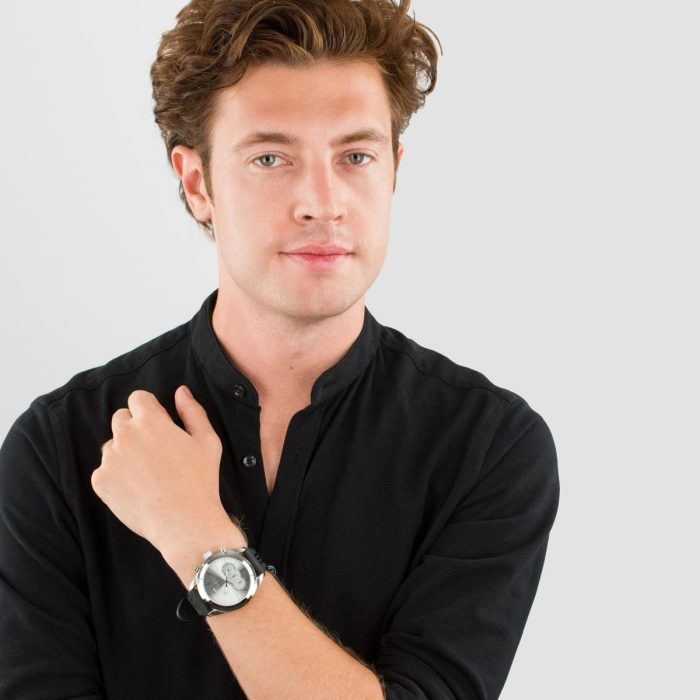 Maserati Traguardo Chronograph Silver Dial Black Rubber Strap Watch for Men - R8871612012 Buy Now By Maserati