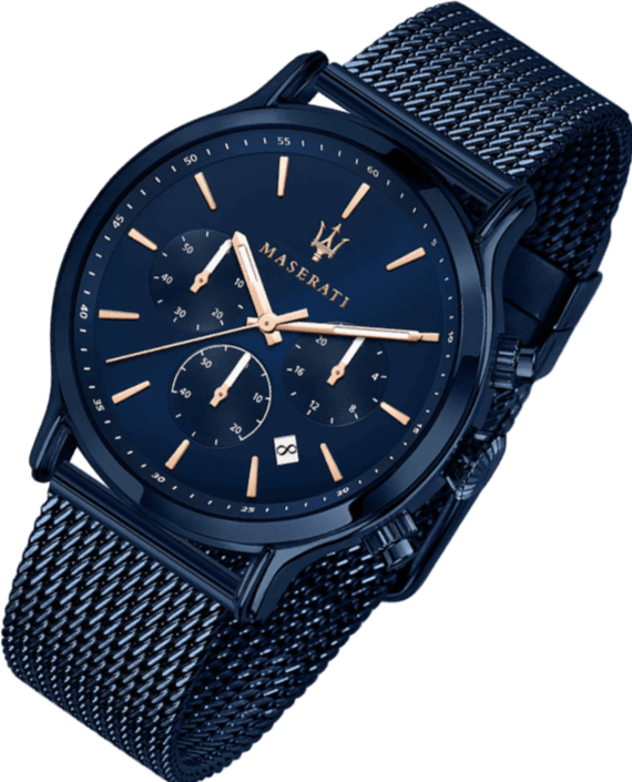 Maserati Epoca Analog Blue Dial Blue Mesh Bracelet Watch For Men - R8873618010 Buy Now By Maserati