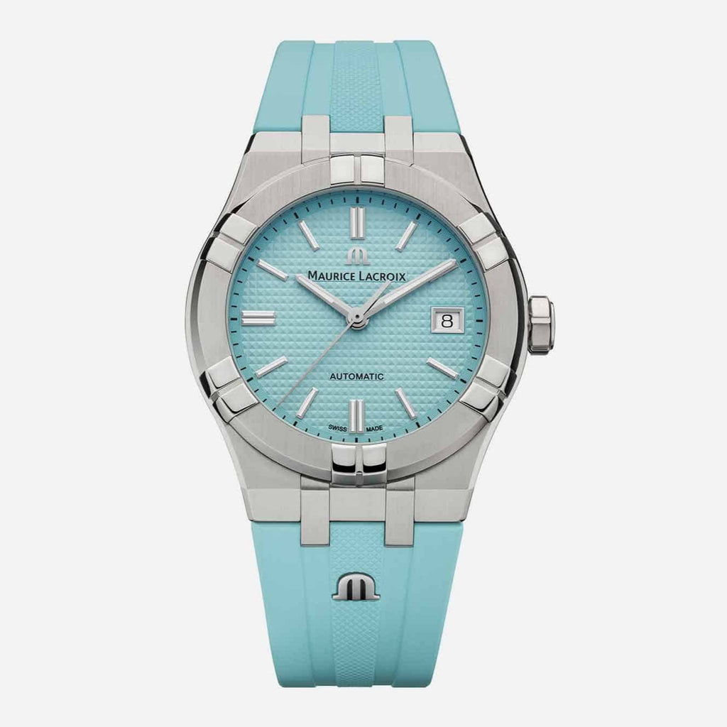 Maurice Lacroix Aikon Automatic Sky Blue Dial Silver Steel Strap Watch For Men - AI6008-SS00F-431-C Buy Now By Maurice Lacroix