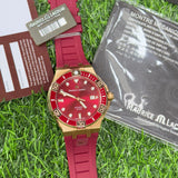 Maurice Lacroix Aikon Venturer Asia Special Edition Red Dial Red Rubber Strap Watch For Men - AI6058-BRZ6B-530-6 Buy Now By Maurice Lacroix