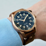 Maurice Lacroix Pontos S Diver Automatic Black Dial Brown Leather Strap Watch For Men - PT6248-BRZ01-330-2 Buy Now By Maurice Lacroix