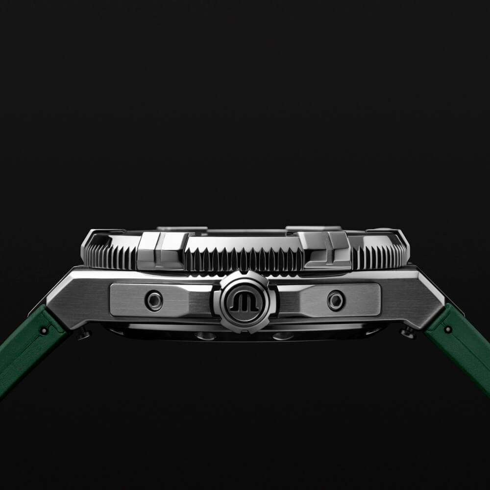 Maurice Lacroix Aikon Venturer Green Dial Green Rubber Strap Watch for Men - AI6057-SSL50-630-5 Buy Now By Maurice Lacroix