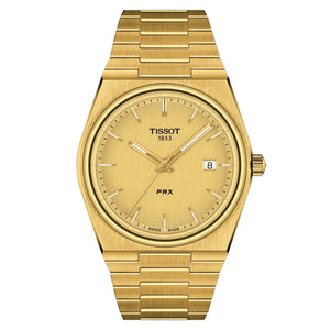 Tissot PRX Gold Dial Gold Steel Strap Watch for Men - T137.210.33.021.00 Buy Now By Tissot