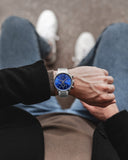 Calvin Klein City Chronograph Blue Dial Silver Steel Strap Watch for Men - K2G2714N Buy Now By Calvin Klein