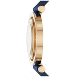 Michael Kors Averi Gold Dial Navy Blue Leather Strap Watch for Women - MK2526 Buy Now By Michael Kors