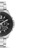 Michael Kors Brecken Chronograph Black Dial Silver Steel Strap Watch For Men - MK8847 Buy Now By Michael Kors