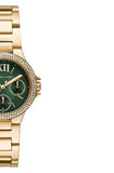 Michael Kors Camille Multifunction Green Dial Gold Steel Strap Watch For Women - MK6981 Buy Now By Michael Kors