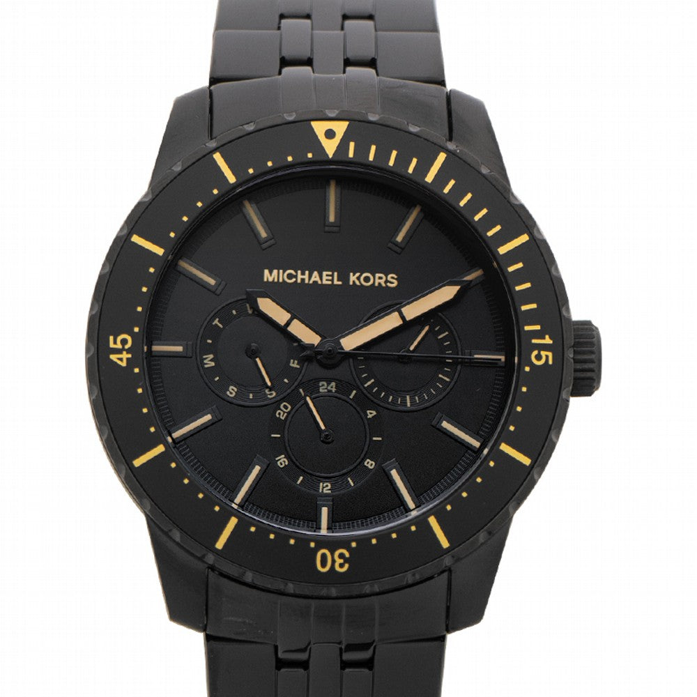 Michael Kors Cunningham Chronograph Black Dial Black Steel Strap Watch For Men - MK7157 Buy Now By Michael Kors
