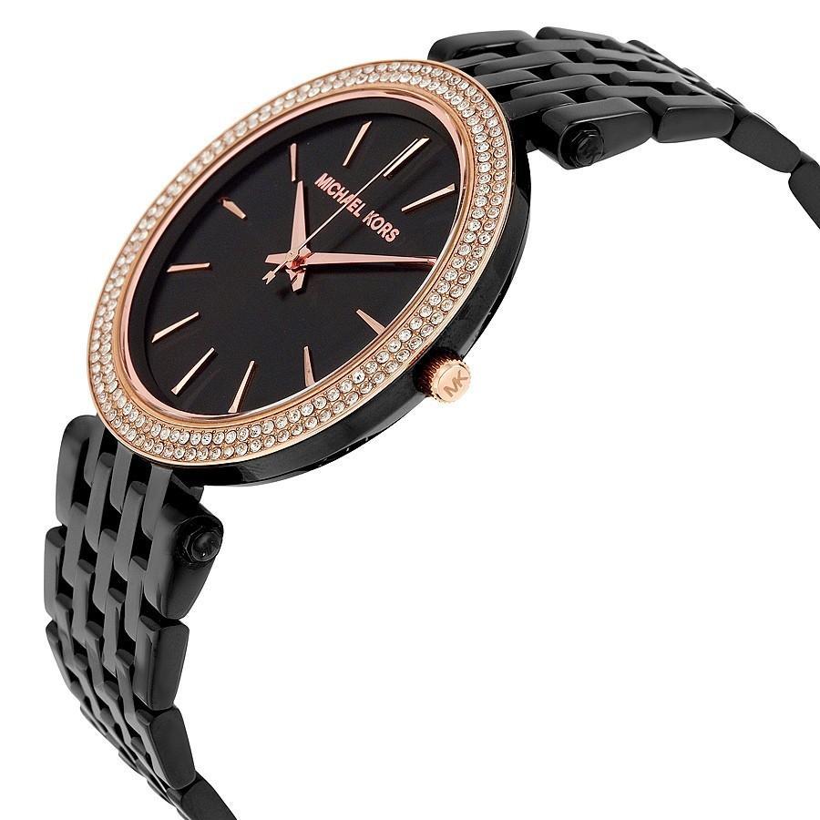 Michael Kors Darci Black Dial Black Steel Strap Watch for Women - MK3407 Buy Now By Michael Kors