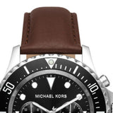 Michael Kors Everest Chronograph Black Dial Brown Leather Strap Watch For Men - MK9054 Buy Now By Michael Kors