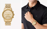 Michael Kors Hutton Chronograph Gold Dial Gold Steel Strap Watch For Men - MK8953 Buy Now By Michael Kors