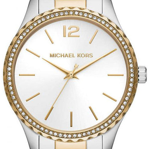 Michael Kors Layton Quartz Silver Dial Two Tone Steel Strap Watch For Women - MK6899 Buy Now By Michael Kors