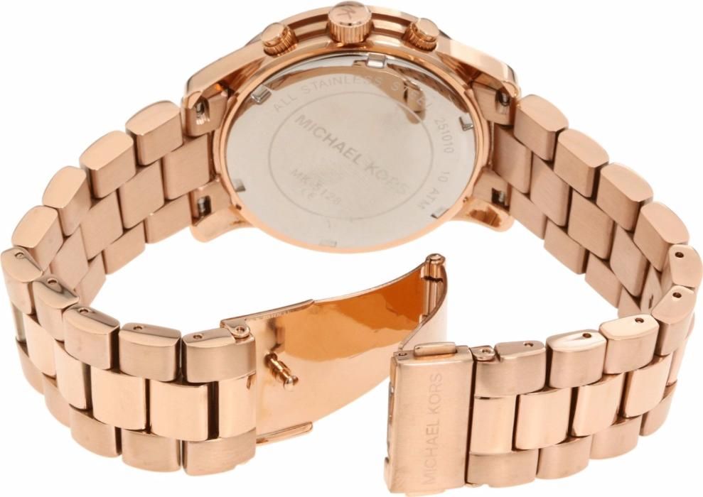 Michael Kors Runway Rose Gold Dial Rose Gold Steel Strap Watch for Women - MK5128 Buy Now By Michael Kors