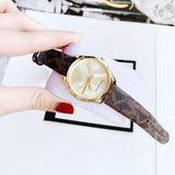 Michael Kors Jaycie Three Hand Gold Dial Brown Leather Strap Watch for Women - MK2862 Buy Now By Michael Kors