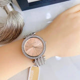 Michael Kors Darci Orange Dial Silver Stainless Steel Strap Watch for Women - MK3218 Buy Now By Michael Kors