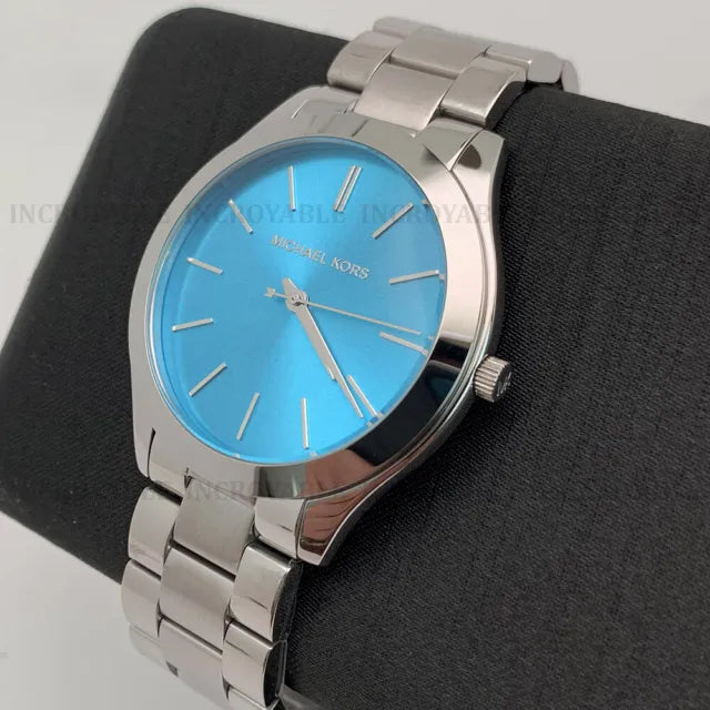 Michael Kors Runway Blue Dial Silver Steel Strap Watch for Women - MK3292 Buy Now By Michael Kors