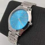 Michael Kors Runway Blue Dial Silver Steel Strap Watch for Women - MK3292 Buy Now By Michael Kors