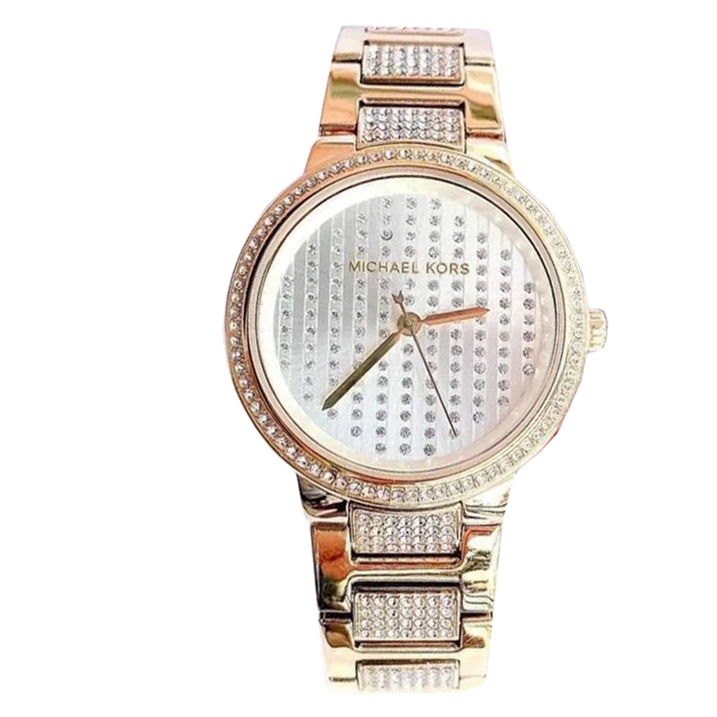 Michael Kors Gabbi Crystals Gold Dial Gold Steel Strap Watch For Women - MK3985 Buy Now By Michael Kors