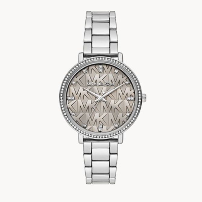 Michael Kors Pyper Grey Dial Silver Steel Strap Watch For Women - MK4672 Buy Now By Michael Kors