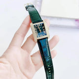 Michael Kors Emery Quartz Diamonds Green Dial Green Leather Strap Watch For Women - MK4697 Buy Now By Michael Kors