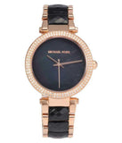 Michael Kors Parker Mother of Pearl Black Dial Two Tone Steel Strap Watch for Women - MK6414 Buy Now By Michael Kors