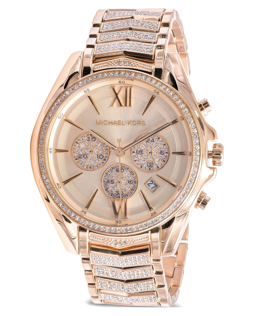 Michael Kors Whitney Chronograph Gold Dial Gold Steel Strap Watch For Women - MK6729 Buy Now By Michael Kors