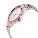 Michael Kors Layton Three Hand Mother of Pearl White Dial Two Tone Steel Strap Watch For Women - MK6849 Buy Now By Michael Kors