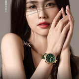 Michael Kors Parker Chronograph Green Dial Green Leather Strap Watch For Women - MK6985 Buy Now By Michael Kors