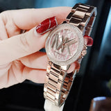 Michael Kors Camille Three Hand Rose Gold Dial Rose Gold Steel Strap Watch For Women - MK7197 Buy Now By Michael Kors