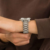 Michael Kors Lexington Chronograph Black Dial Silver Steel Strap Watch For Women - MK7277 Buy Now By Michael Kors